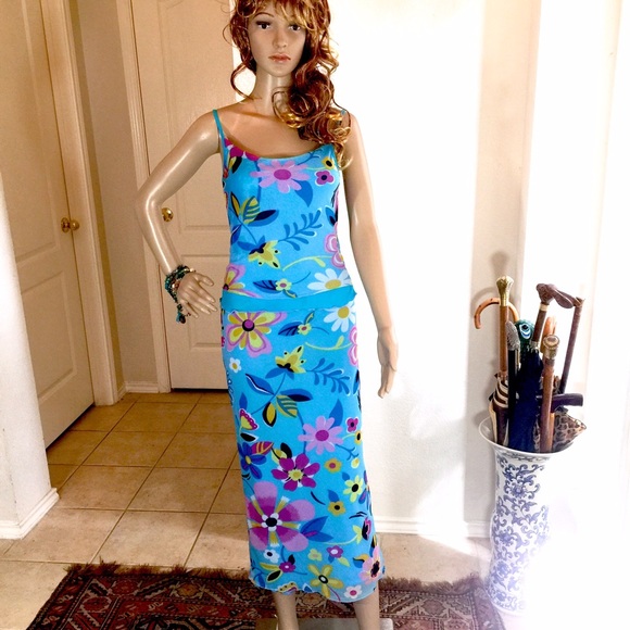 French Concept Paris Dresses & Skirts - Sky & Flower Goddess Made in Paris Top & Skirt