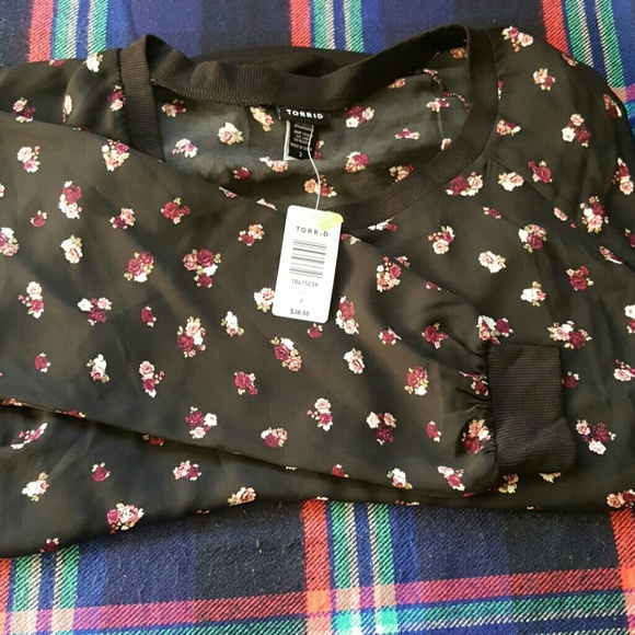 Torrid Floral Sweatshirt