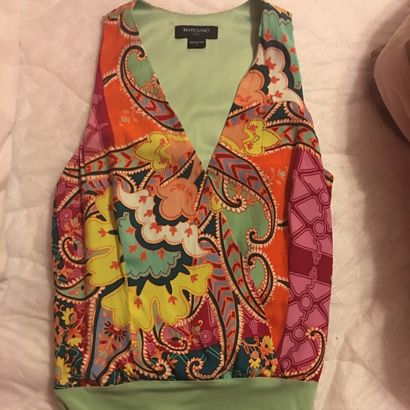 Marciano silk bodysuit ❤️