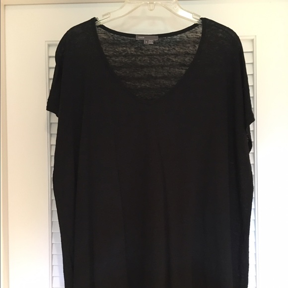 Vince Linen V-neck Tee