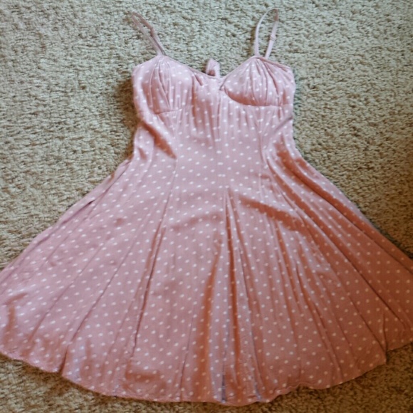 Pink Polka Dot Dress