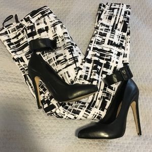 Black Heels with Ankle Strap