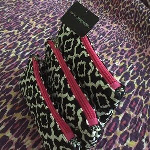 Black and White Patterned Make-Up Bag