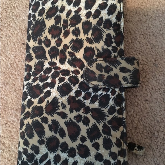 Leopard print wallet
