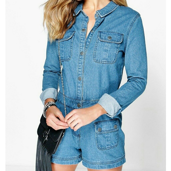 Denim jumpsuit size 4 but fit a size 2