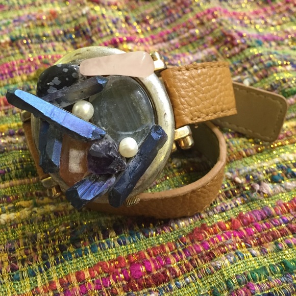 Double Wrapped Rock Wrist Watch, Real Time - Picture 1 of 1