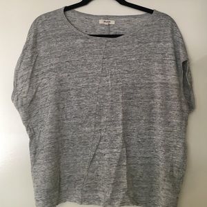 Madewell linen boyfriend tee