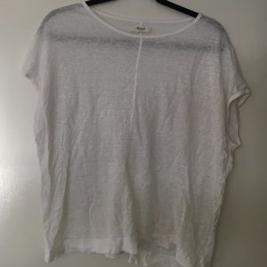 Madewell linen boyfriend tee