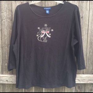Karen Scott Cat Shirt