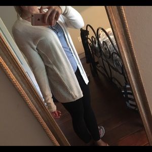 White cardigan from Hollister