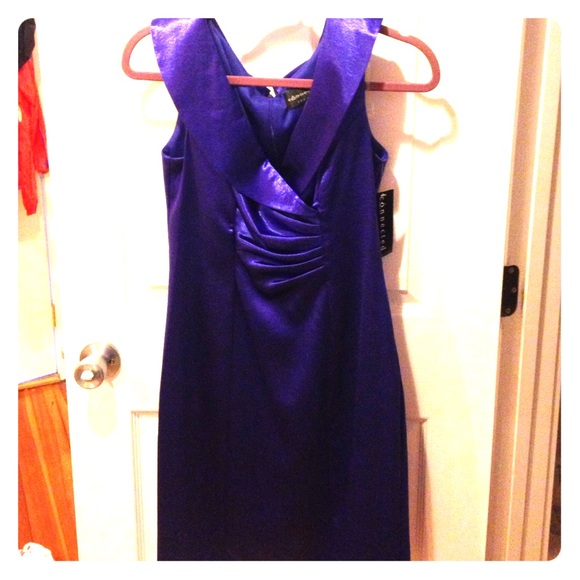Classy purple cocktail dress