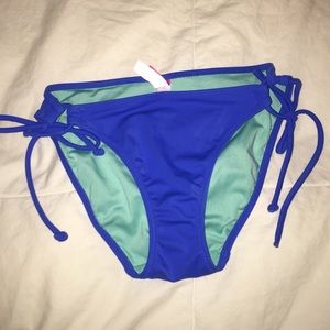 Blue bikini bottoms
