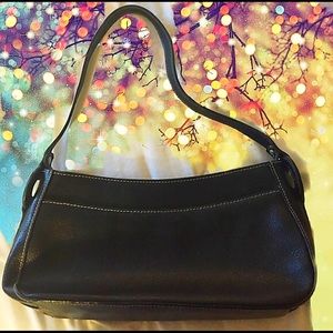 GIANNI BERNINI Black Leather Handbag