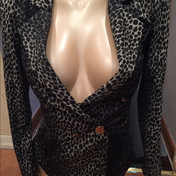 Black Cheetah Blazer