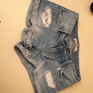 Hollister jean shorts