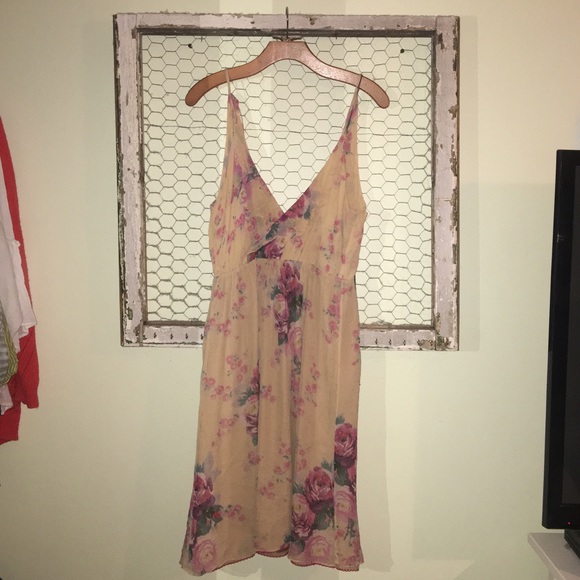Rose & Gold Slip Dress