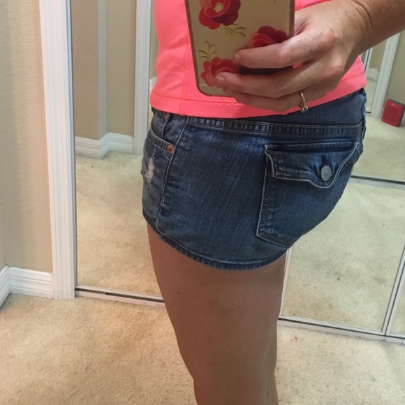 American Eagle stretch jean shorts