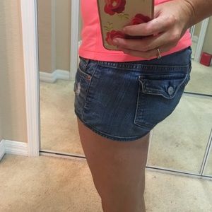 American Eagle stretch jean shorts