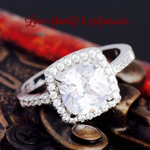 Sale❗️✂️Luxury S925 Stamped Cubic Zirconia Ring - Picture 3 of 4