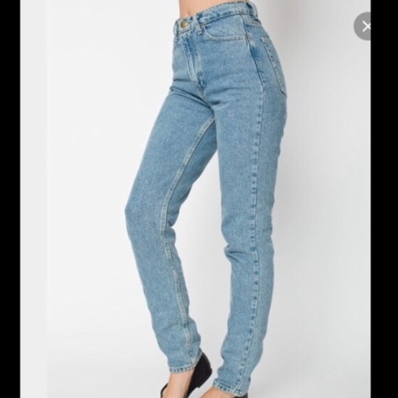 American Apparel high waisted mom jeans