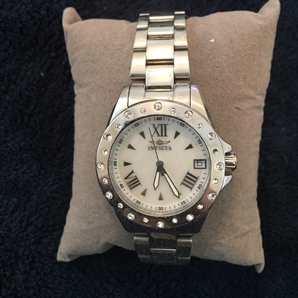Invicta Silver and crystal watch -PRICE DROP!!!