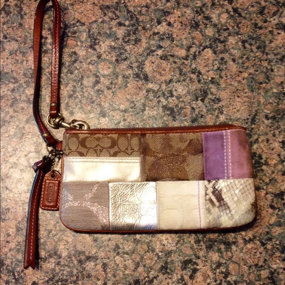 Coach Patchwork Wristlet - image 1