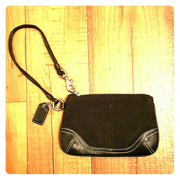 Coach Signature Wristlet Purse