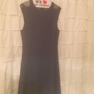 Rag and Bone navy dress with mesh back cutouts