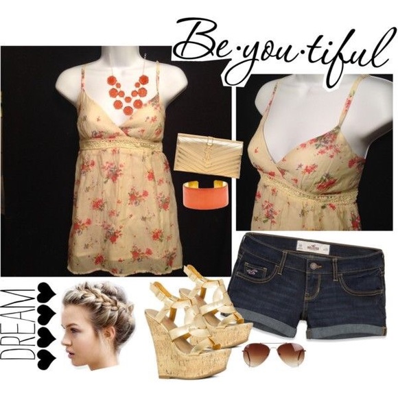 Forever 21 Tops - floral print babydoll tank top