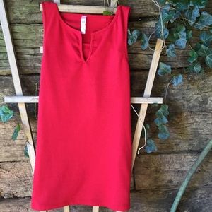 Simple v neck dress