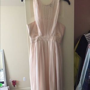 Topshop light pink party dress