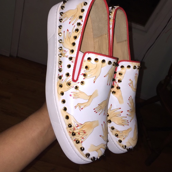 Red bottom sneakers
