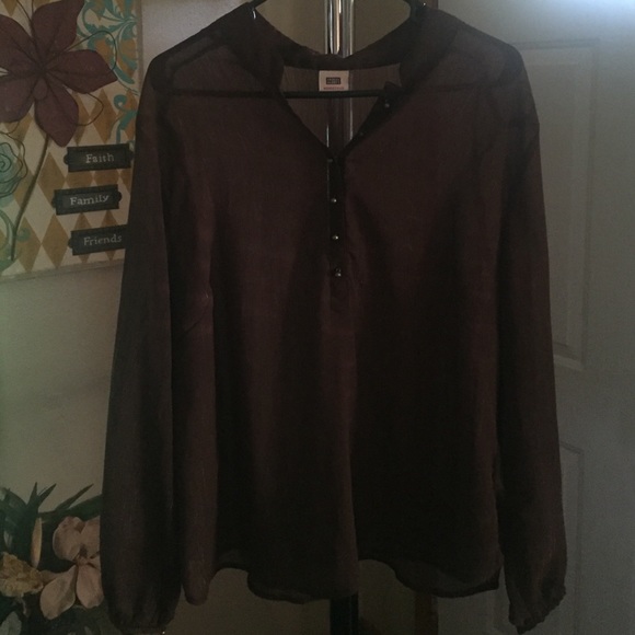 Sheer dressy blouse