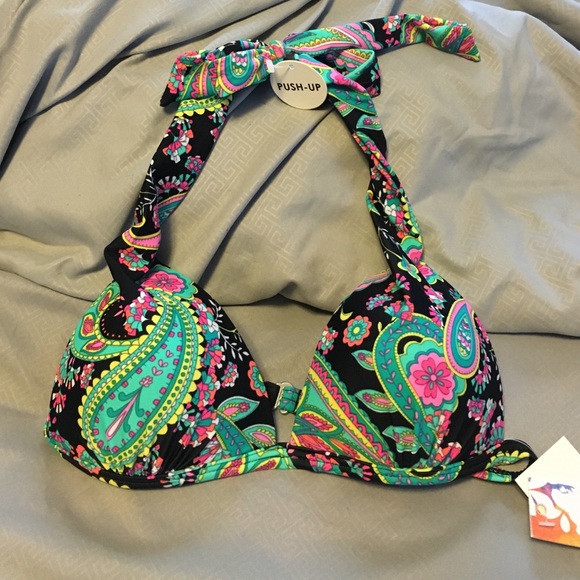 NWT - Paisley Print Push-Up Top