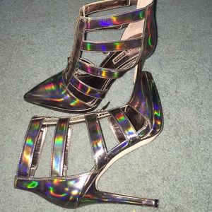 BCBGeneration Metallic/Reflective Heels