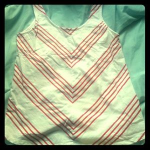 Red and white stripped tank top