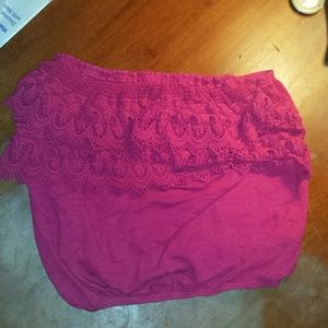 Cute hot pink crop top