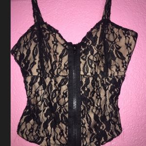 Black and Tan crop top