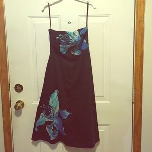 express blue flower dress