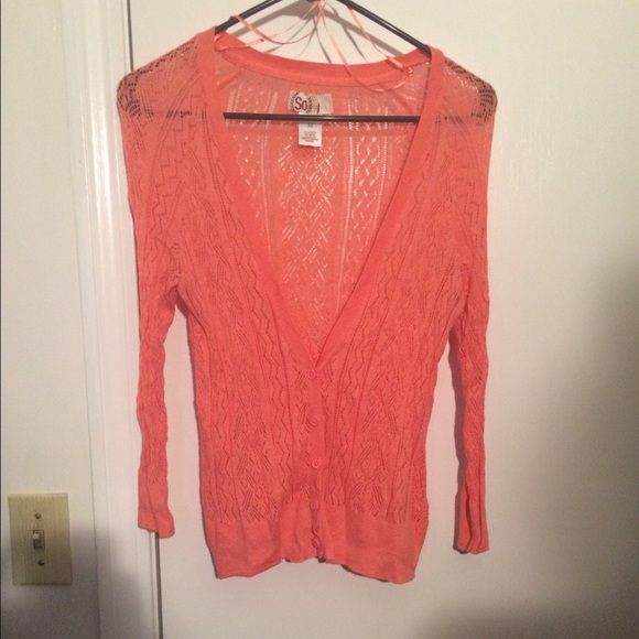 See thru cardigan.