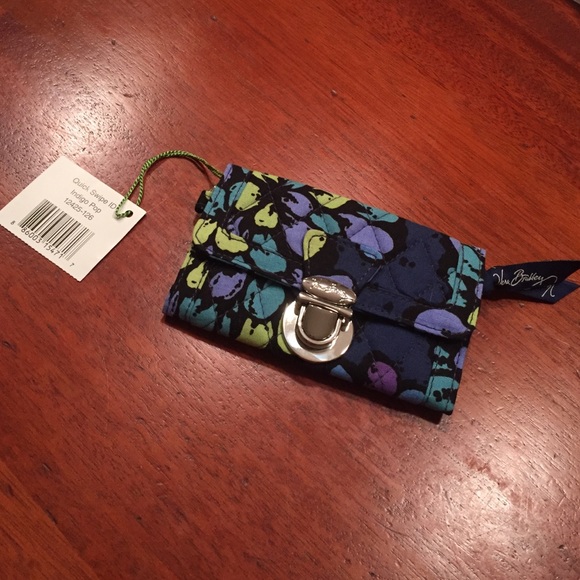 Vera Bradley Indigo Pop Quick Swipe ID Wallet