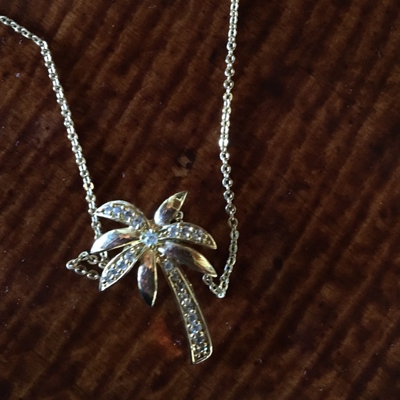 Gold Palm Tree Necklace