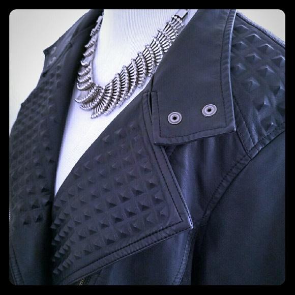 Rock & Republic faux leather motorcycle jacket