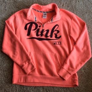 VS PINK coral and Martin 1/4 zip