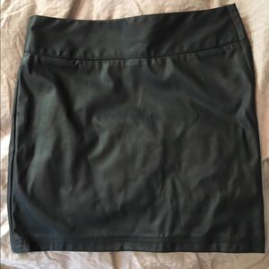 Akira Red Label- Black Pleather Miniskirt