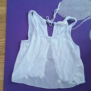 Abercrombie and fitch size small baby blue tank