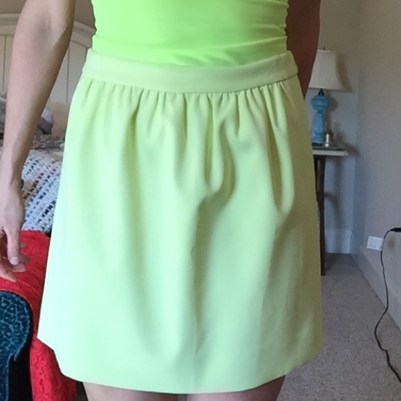 Yellow neon skirt