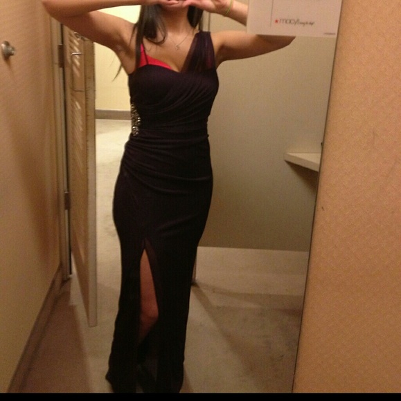 Plum purple gown