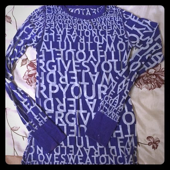 Purple Lululemon long sleeve fitted shirt size 6