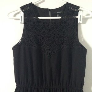 Black chiffon dress